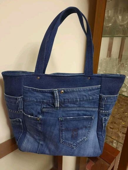 bolsa grande jeans comprar